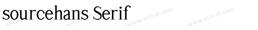 sourcehans Serif字体转换